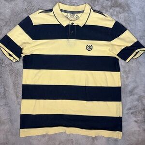 Striped Polo Shirt - Yellow and Black